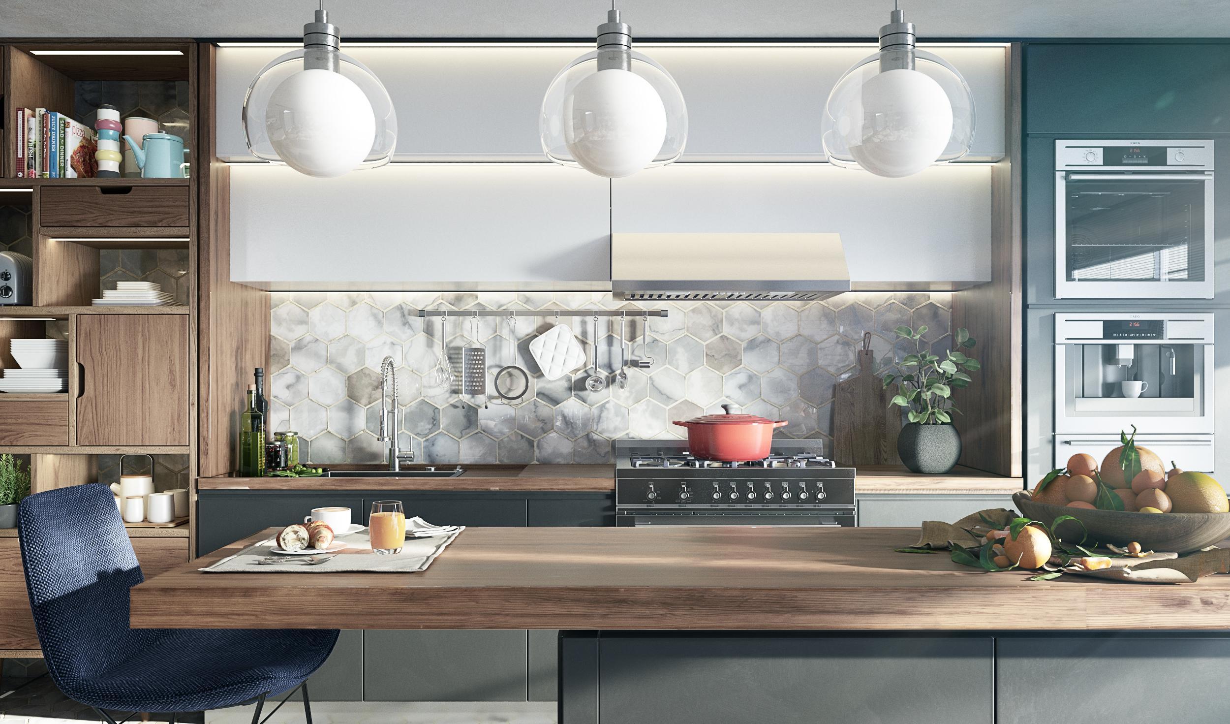 Elevate Your Interior Design with Exceptional 3D Kitchen Renders
